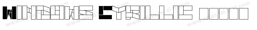 Windows Cyrillic字体转换